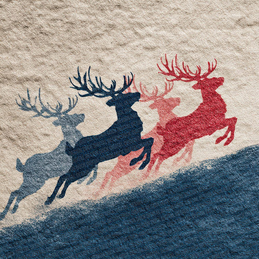 Christmas Retro Sleigh Digital Paper Pack (DDD000929)