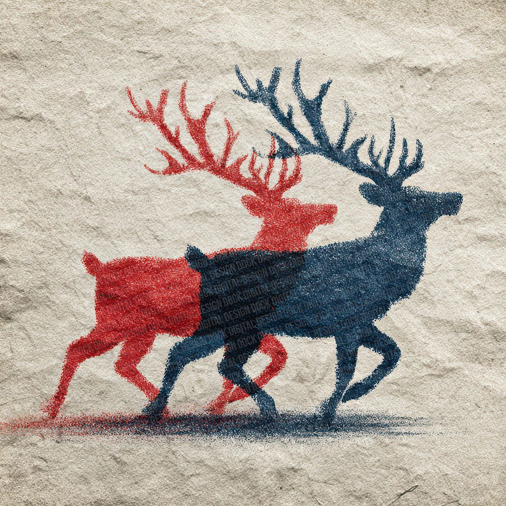 Christmas Retro Sleigh Digital Paper Pack (DDD000929)