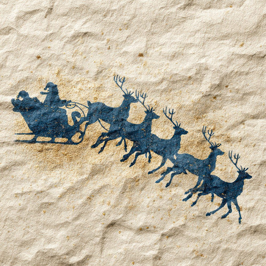 Christmas Retro Sleigh Ride Digital Paper Pack (DDD000930)