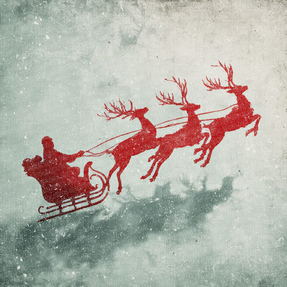 Christmas Sleigh Mint Digital Paper Pack (DDD000943)