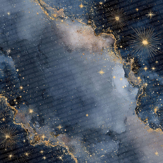 Christmas Starry Night Digital Paper Pack (DDD000946)