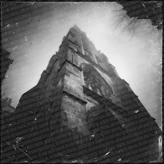 Church Spire Damaged Photo Digital Paper Pack (DDD000957)