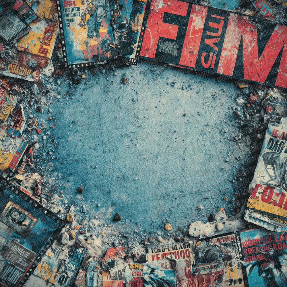 Cinema Peel Collage Digital Paper Pack (DDD000959)