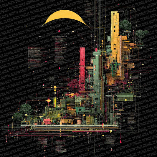 Circuit City Neon Digital Paper Pack (DDD000963)