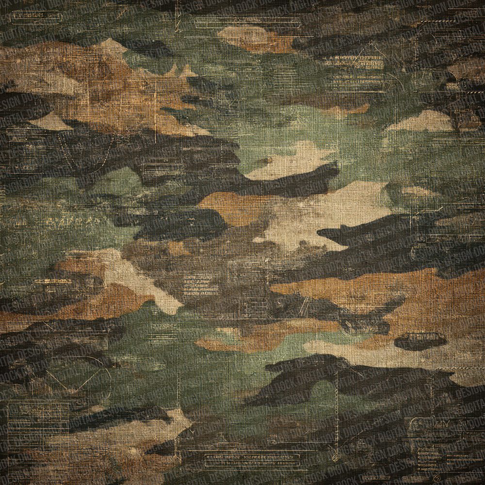 Classic Camo Texture Digital Paper Pack (DDD000973)