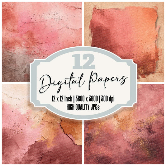 Clay Cinnamon Flow Digital Paper Pack (DDD000976)