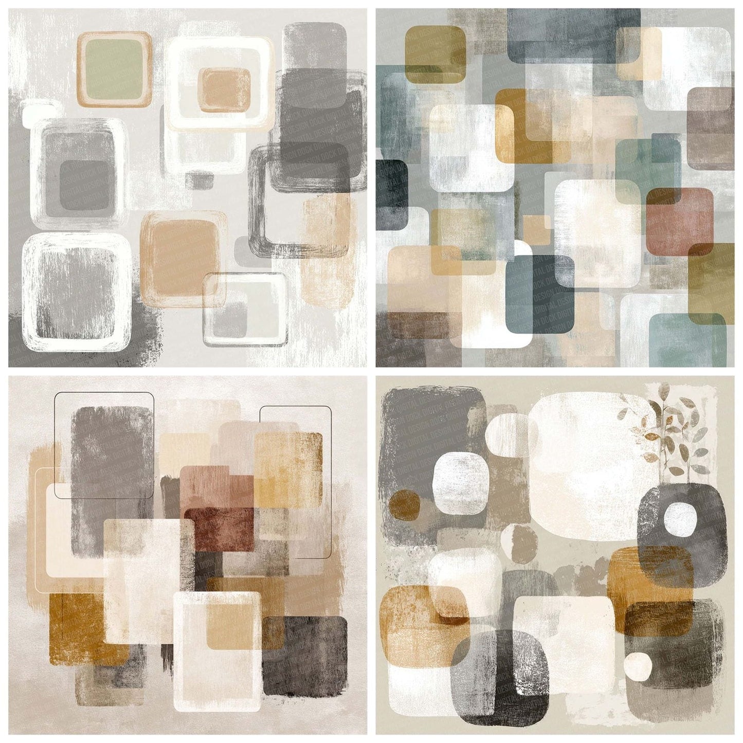Clay Linen Background Digital Paper Pack (DDD000980)