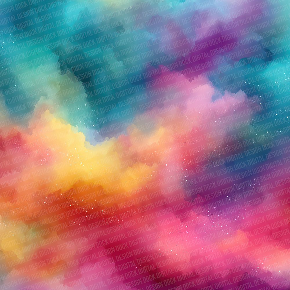 Cloudburst Neon Fade Digital Paper Pack (DDD000997)