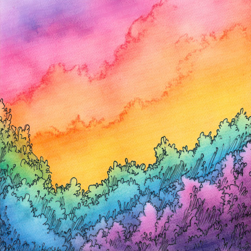 Cloudline Rainbow Mist Digital Paper Pack (DDD000998)