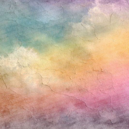 Cloudy Watercolour Wash Rainbow Digital Paper Pack (DDD000999)