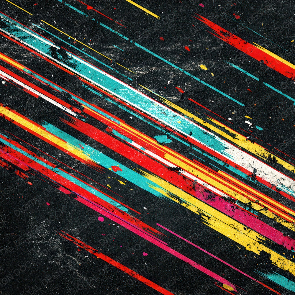 Colour Glitch Grunge Digital Paper Pack (DDD008733)