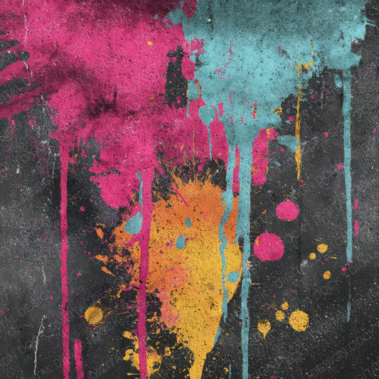Colour Splatter Drips Digital Paper Pack (DDD008744)