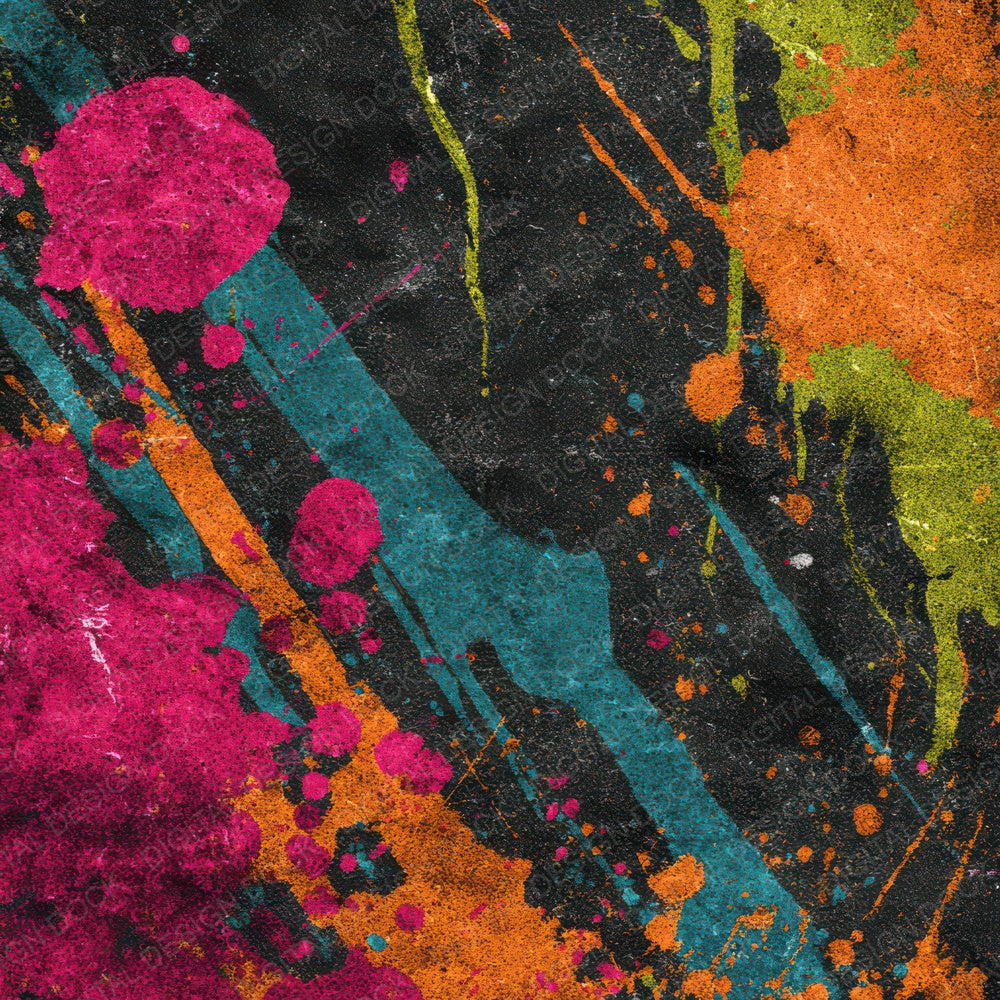 Colour Splatter Drips Digital Paper Pack (DDD008744)