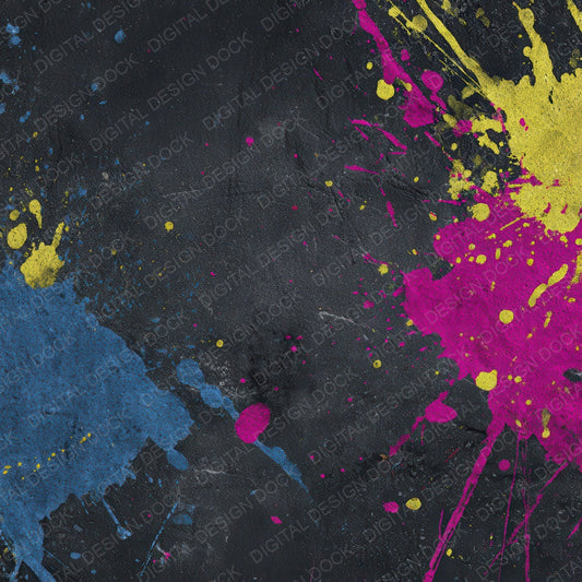 Colour Splatter Grunge Digital Paper Pack (DDD008745)