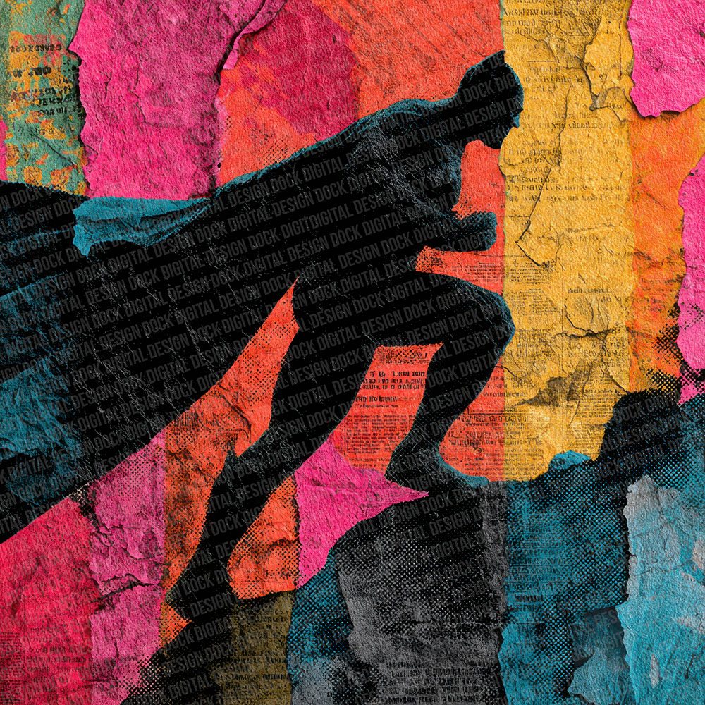 Comic Book Cape Wall Fragment Digital Paper Pack (DDD001195)