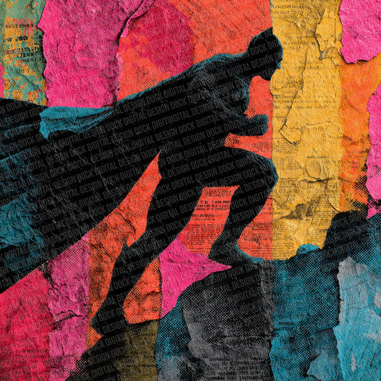 Comic Book Cape Wall Fragment Digital Paper Pack (DDD001195)