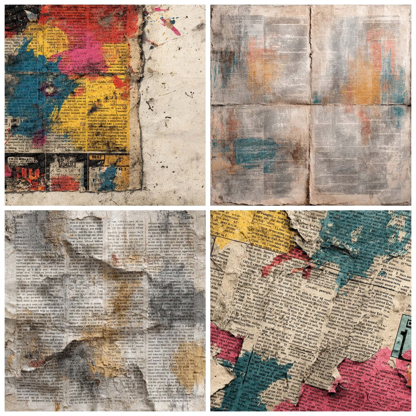Comic Book Newspaper Fade Digital Paper Pack (DDD001202)