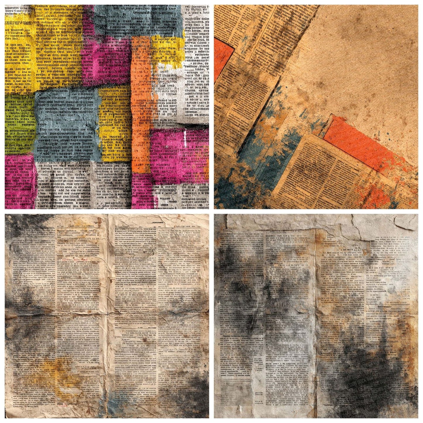Comic Book Newspaper Fade Digital Paper Pack (DDD001202)