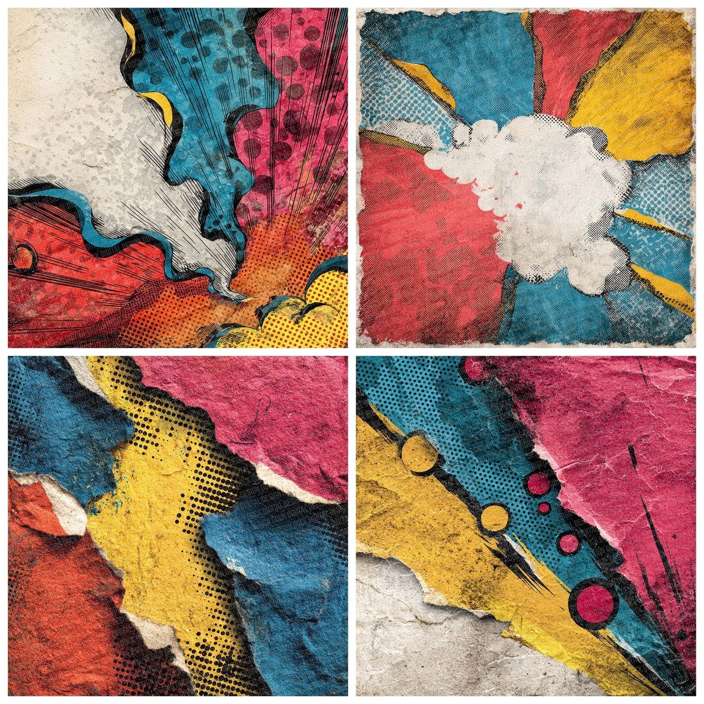 Comic Book Offset Print Digital Paper Pack (DDD001203)