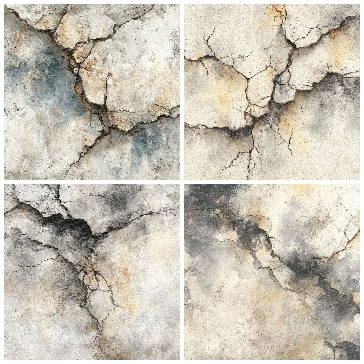 Concrete Crack Texture Digital Paper Pack (DDD001220)