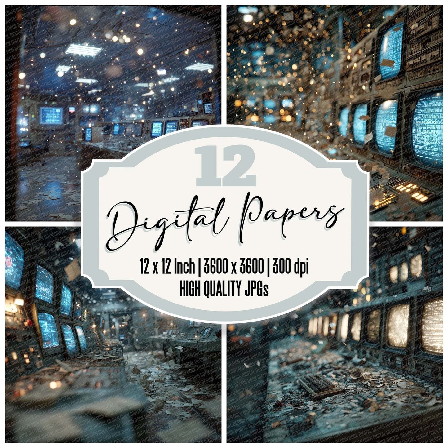 Control Room Ghost Digital Paper Pack (DDD001230)