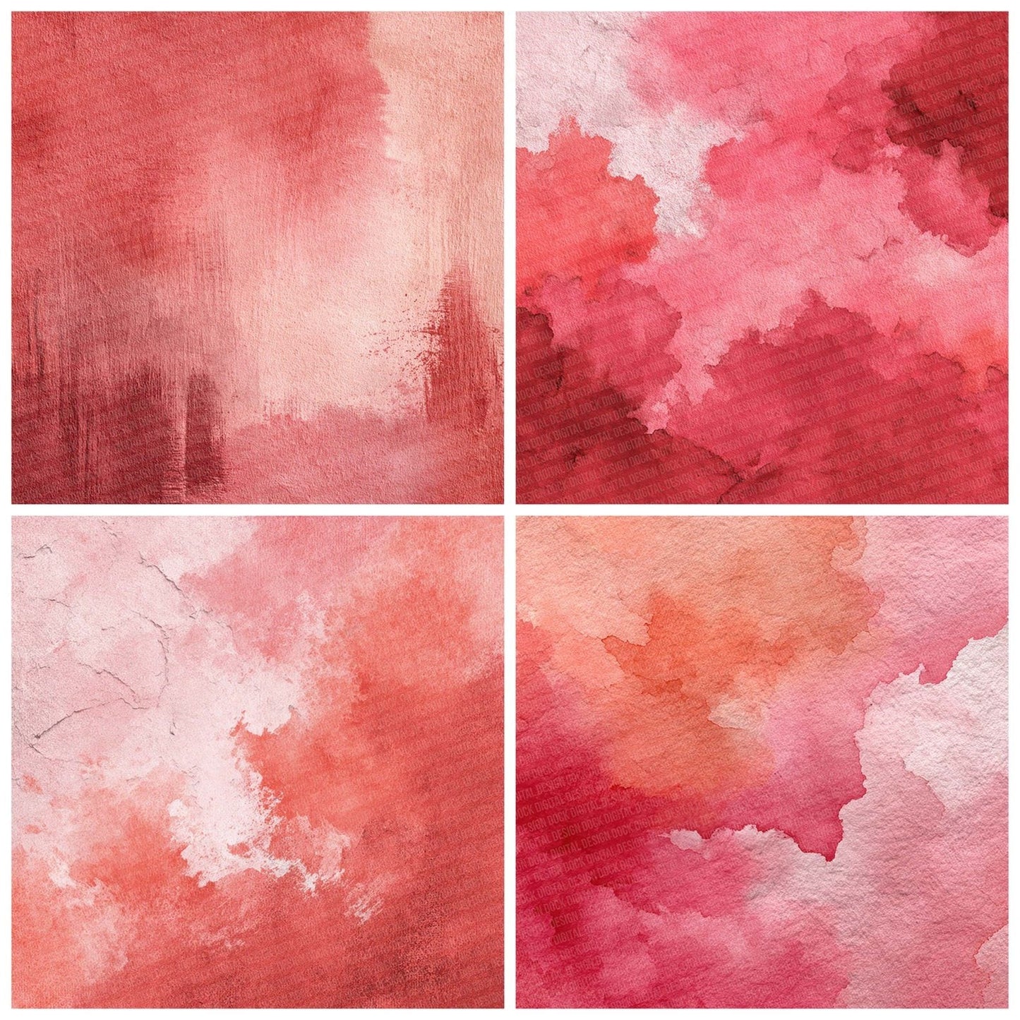 Coral Blush Haze Digital Paper Pack (DDD001239)