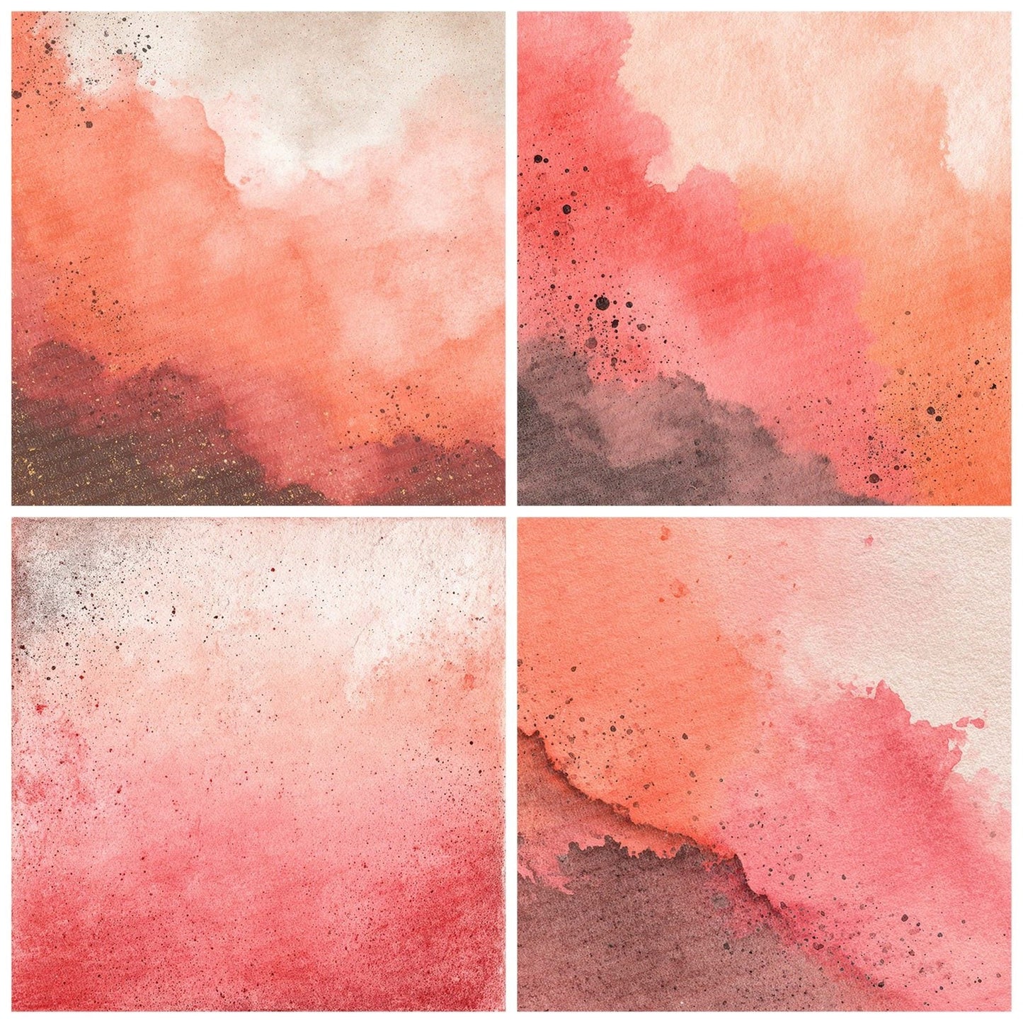 Coral Dust Fade Digital Paper Pack (DDD001244)