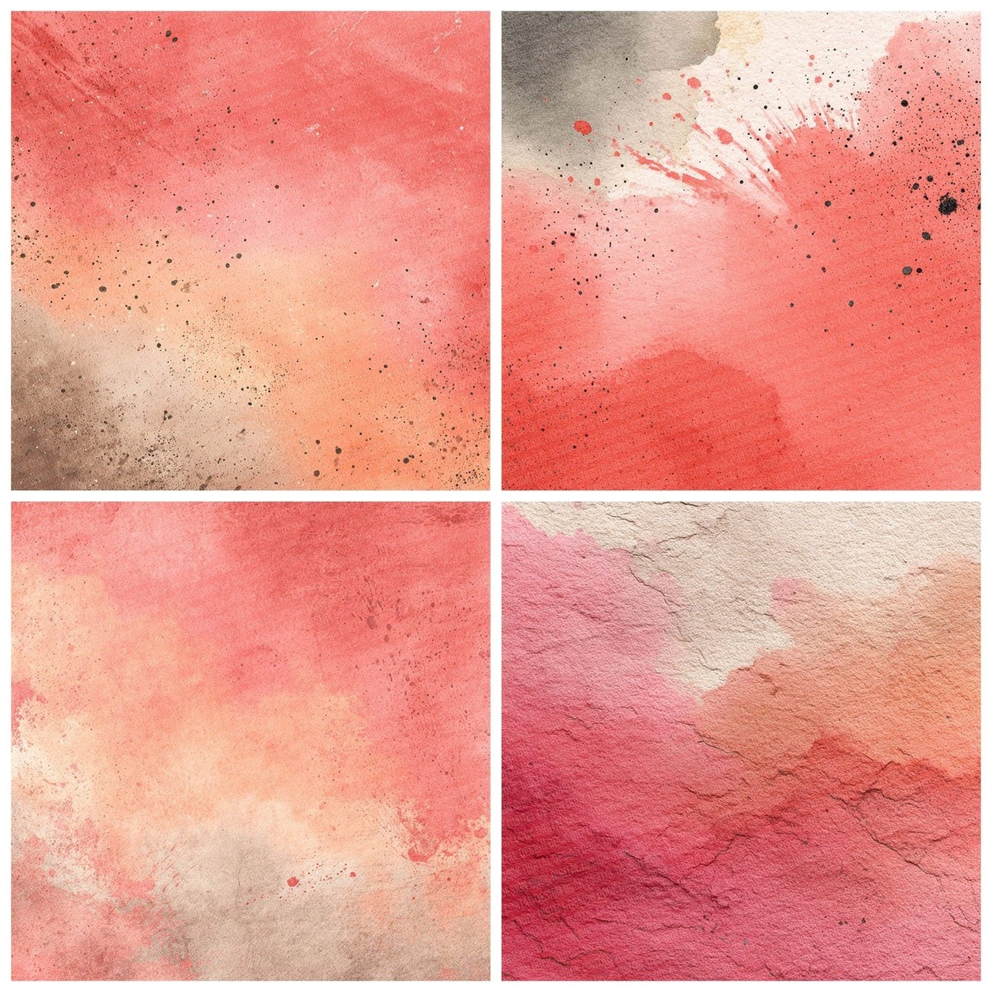 Coral Dust Fade Digital Paper Pack (DDD001244)