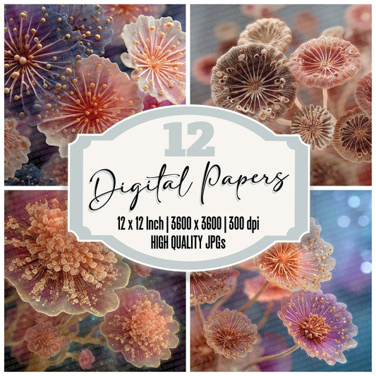 Coral Polyp Soft Digital Paper Pack (DDD001250)