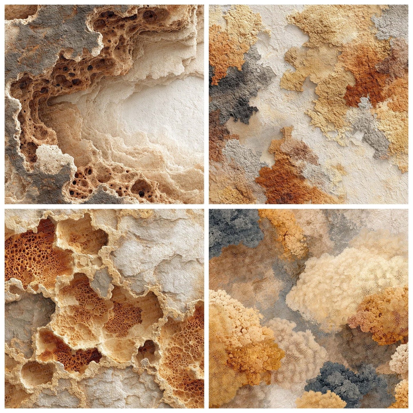 Coral Stone Texture Digital Paper Pack (DDD001258)