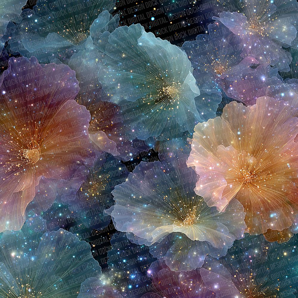 Cosmic Botanical Fusion Digital Paper Pack (DDD001269)