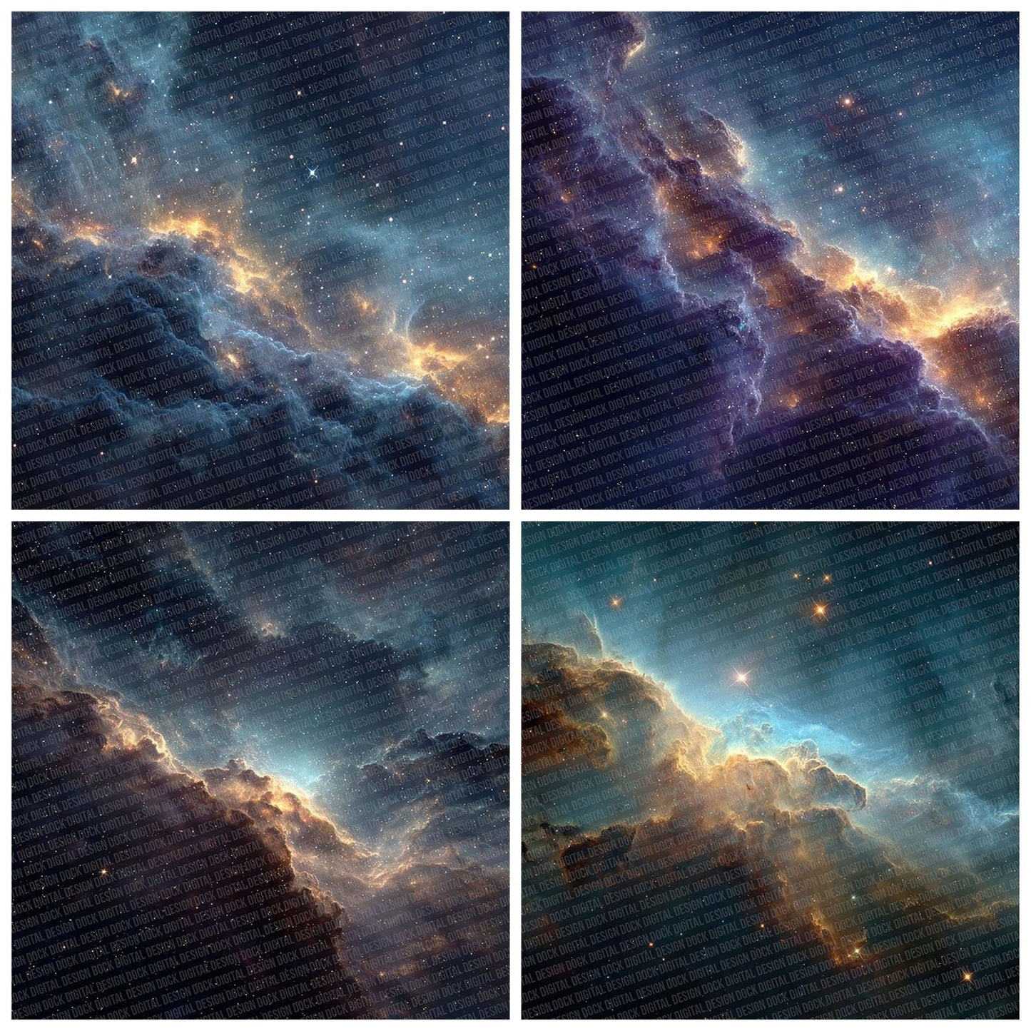 Cosmic Nebula Drift Digital Paper Pack (DDD001280)