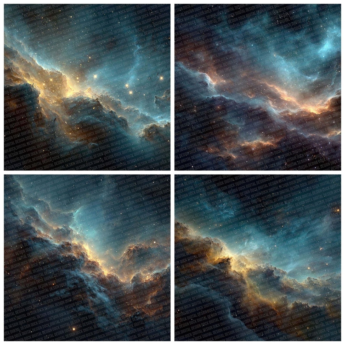 Cosmic Nebula Drift Digital Paper Pack (DDD001280)