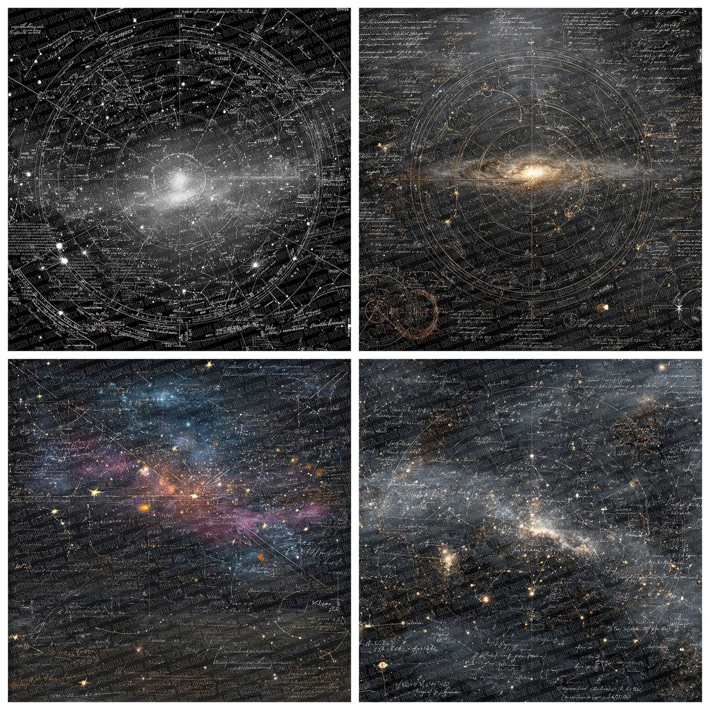 Cosmic Scriptboard Digital Paper Pack (DDD001285)