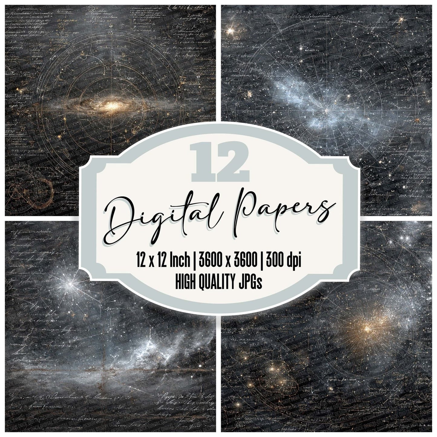 Cosmic Scriptboard Digital Paper Pack (DDD001285)