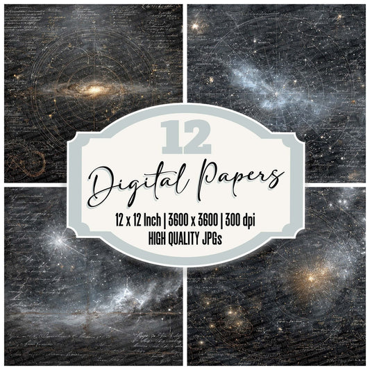 Cosmic Scriptboard Digital Paper Pack (DDD001285)