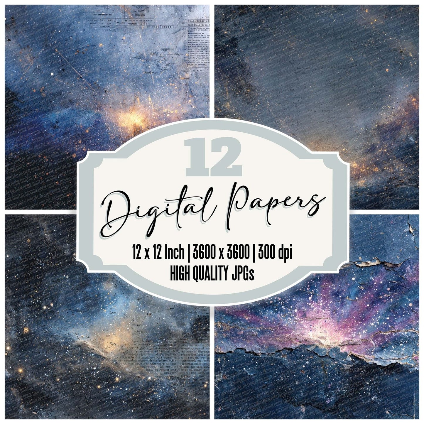 Cosmic Tear Layers Digital Paper Pack (DDD001287)