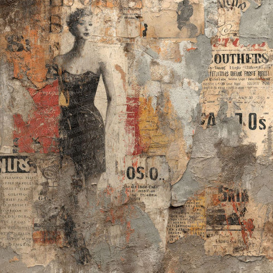 Couture Tear Collage Digital Paper Pack (DDD001293)