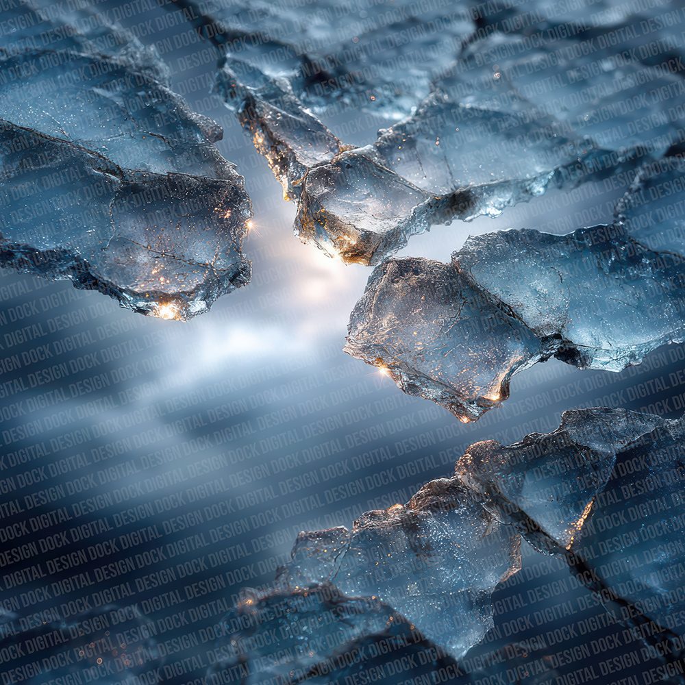 Cracked Ice Shards Digital Paper Pack (DDD001302)
