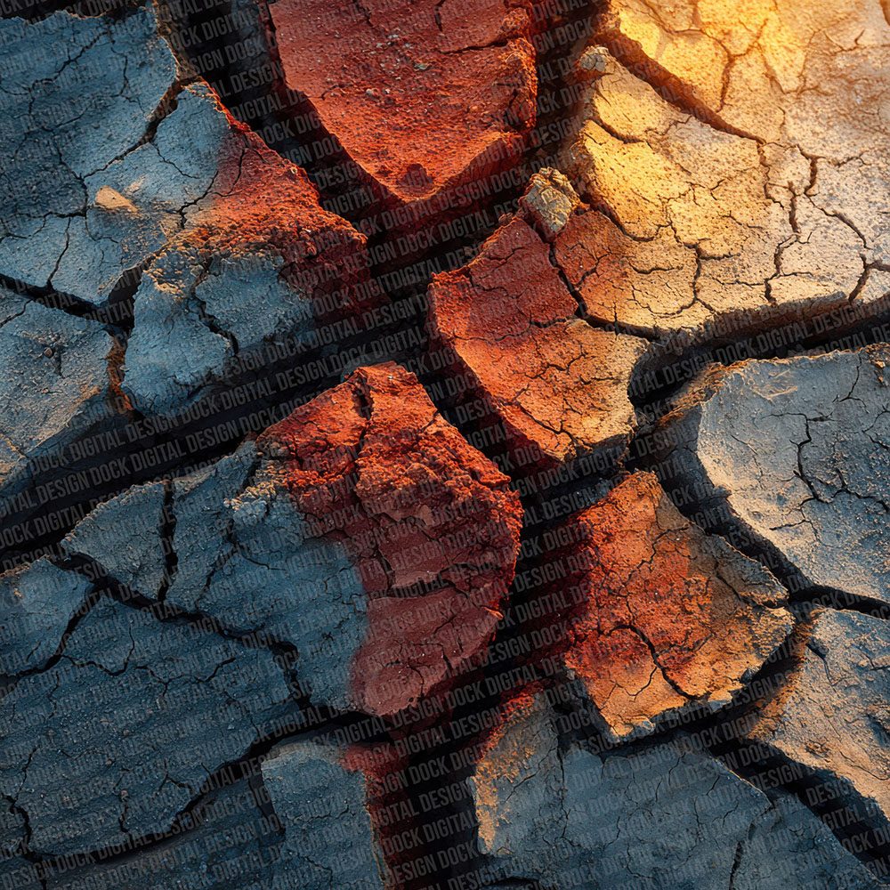 Cracked Mud Texture Digital Paper Pack (DDD001303)
