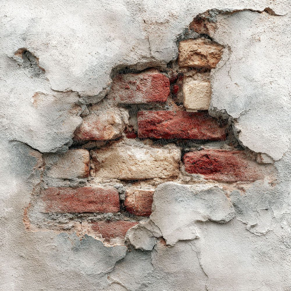 Cracked Plaster Brick Wall Digital Paper Pack (DDD001305)