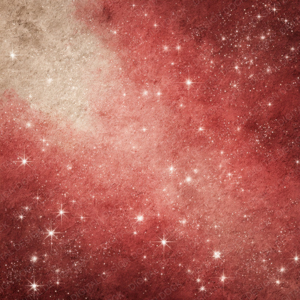 Cranberry Ivory Christmas Background Digital Paper Pack (DDD007634)