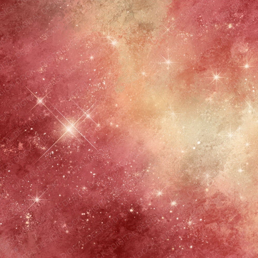 Cranberry Ivory Christmas Background Digital Paper Pack (DDD007634)