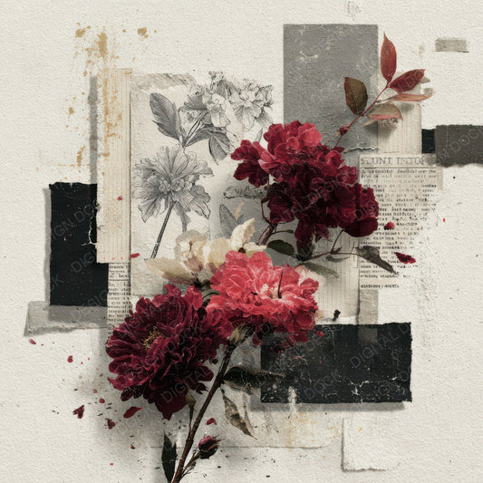 Crimson Archive Layers Digital Paper Pack (DDD007988)