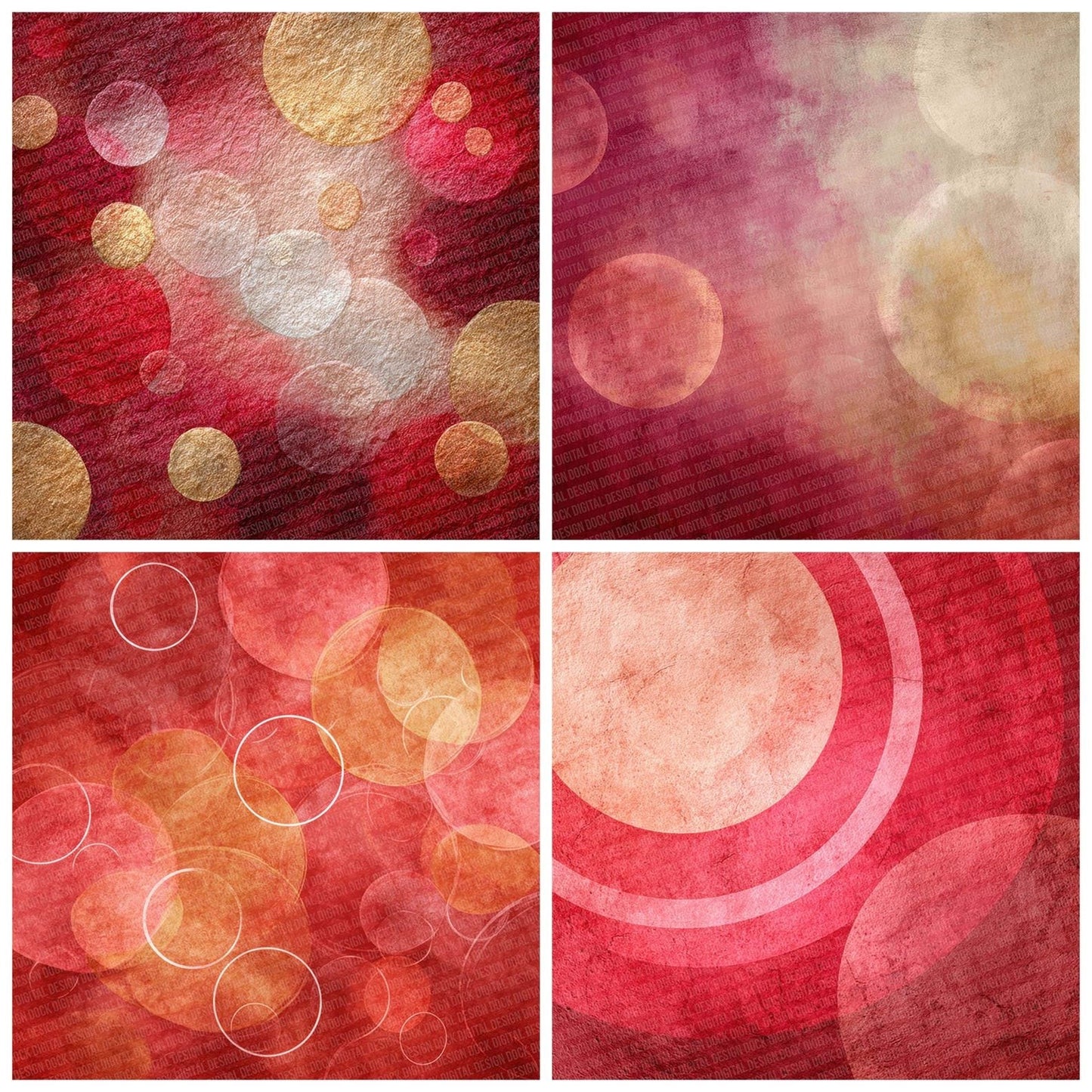 Crimson Cream Christian Sacred Layers Digital Paper Pack (DDD001332)