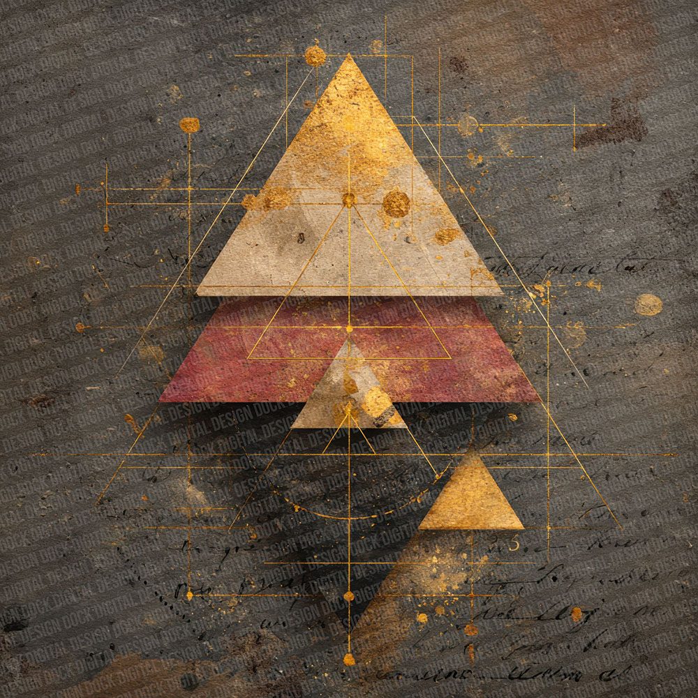 Crimson Gold Sacred Layers Digital Paper Pack (DDD001333)