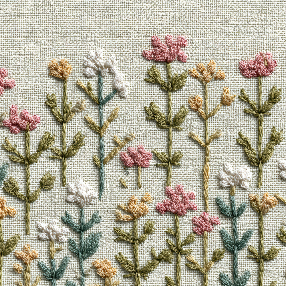 Cross Stitch Wildflowers Digital Paper Pack (DDD008550)