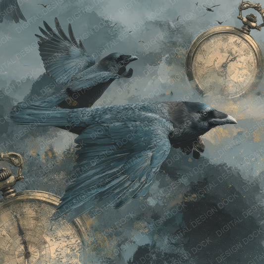 Crow Watch Twilight Digital Paper Pack (DDD007638)