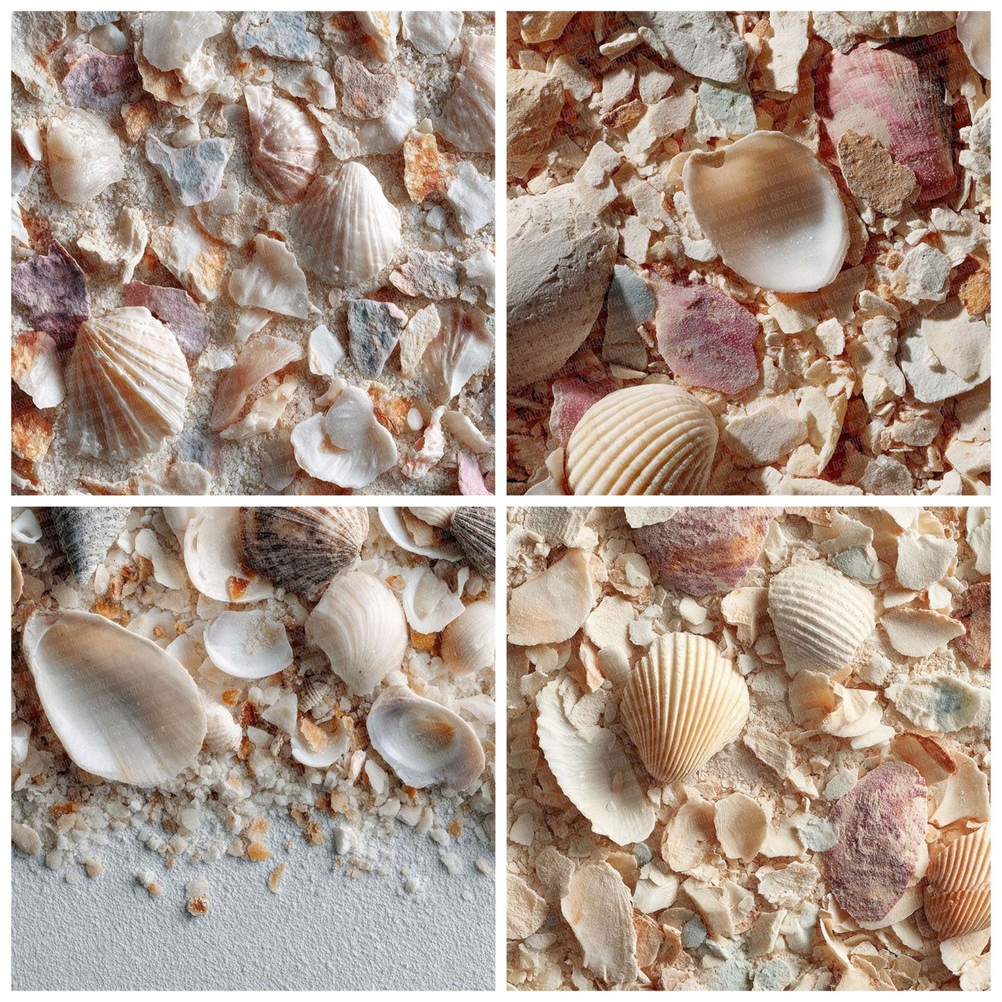 Crushed Shell Texture Digital Paper Pack (DDD001354)