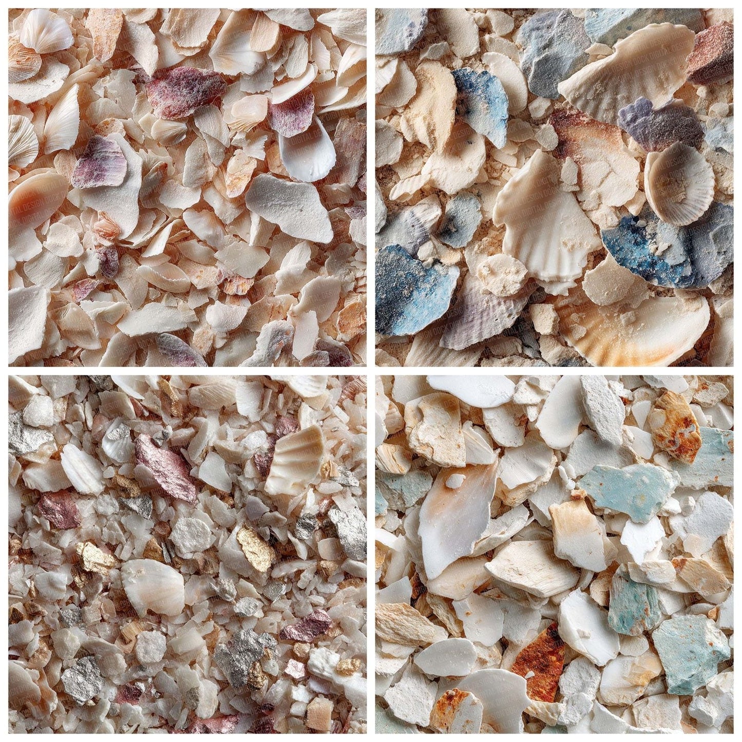 Crushed Shell Texture Digital Paper Pack (DDD001354)
